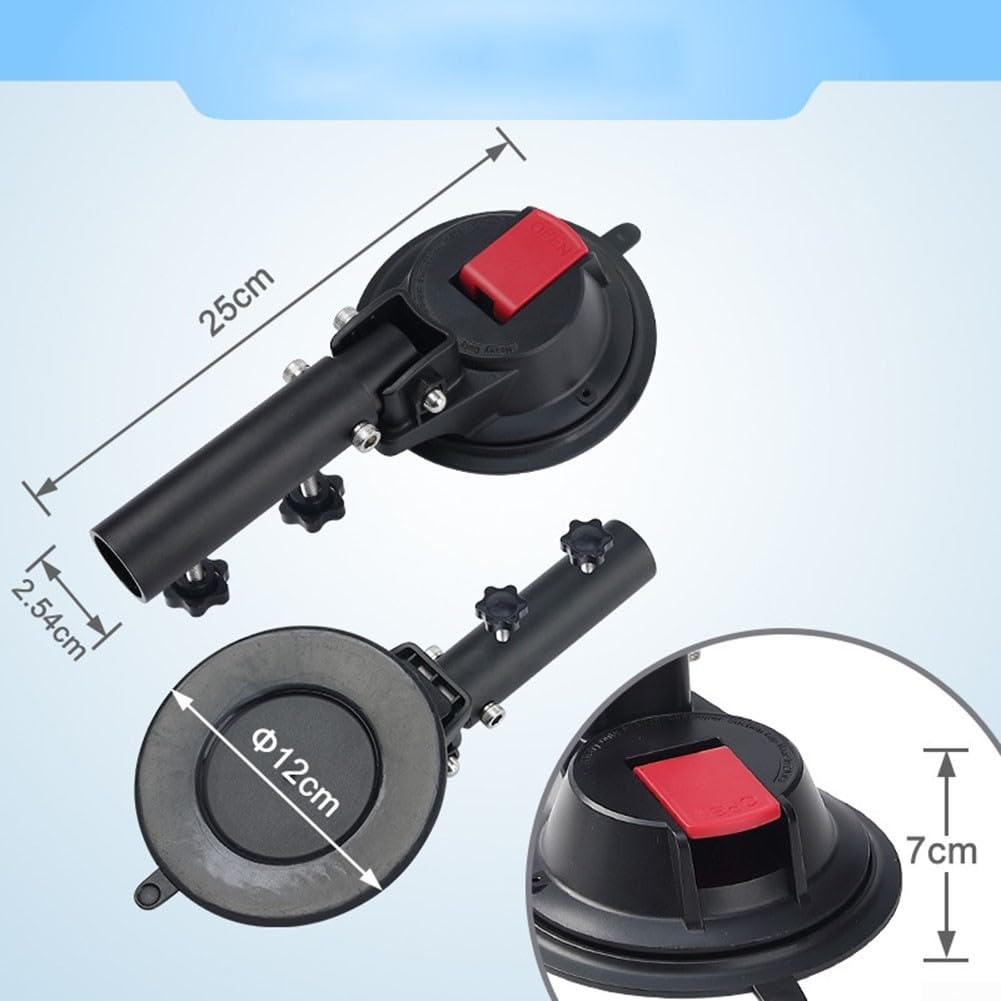 Supporto stabile per asta portabandiera con ventosa per bandiere su auto e camper, soluzione di montaggio perfetta per gli appassionati di attività all'aperto