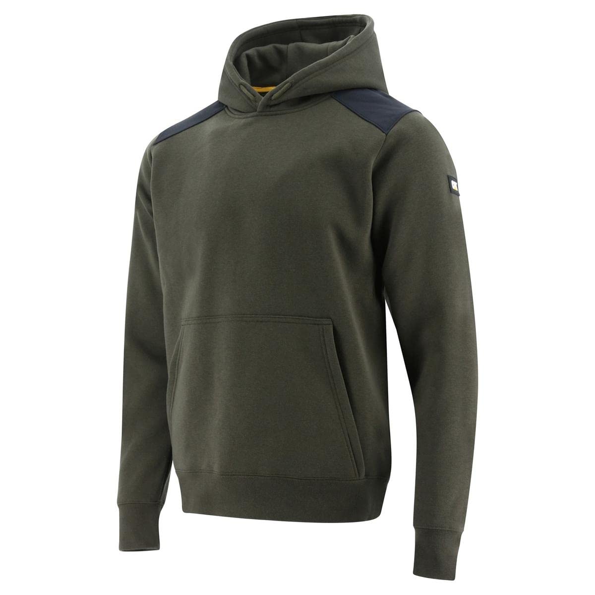 CAT Caterpillar Mens Essentials Hooded Sweatshirt (XXL) (Army Moss)