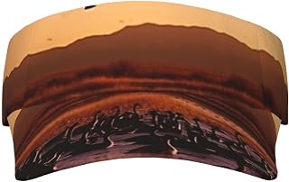 Bosque del Apache Wildlife Refuge Sports Sun Visor for Men Women Adjustable Empty Top Baseball Cap Outdoor Golf Running Sun Caps Black