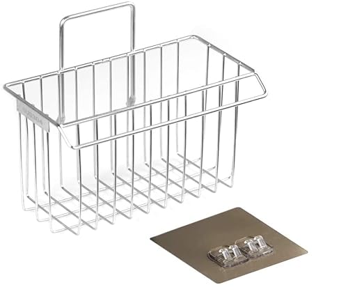 Bogeer Estante de Almacenamiento para Fregadero Organizador Sink Caddy Soporte para Utensilios de Cocina para el Fregadero Acero Inoxidable Limpieza de Cocina (Hook Style)
