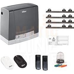 DITEC - Kit de motor NEOS 24 V 400 kg, puerta corredera de 4 m de crepillera DIT400NESLP, producto italiano, no importación