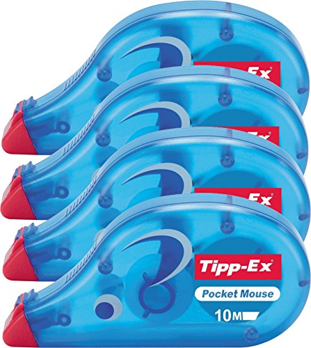 Lot De 10 Rubans Correcteurs Tipp-Ex Pocket Mouse - 4,2 Mm X 9 M, Jetables - 14