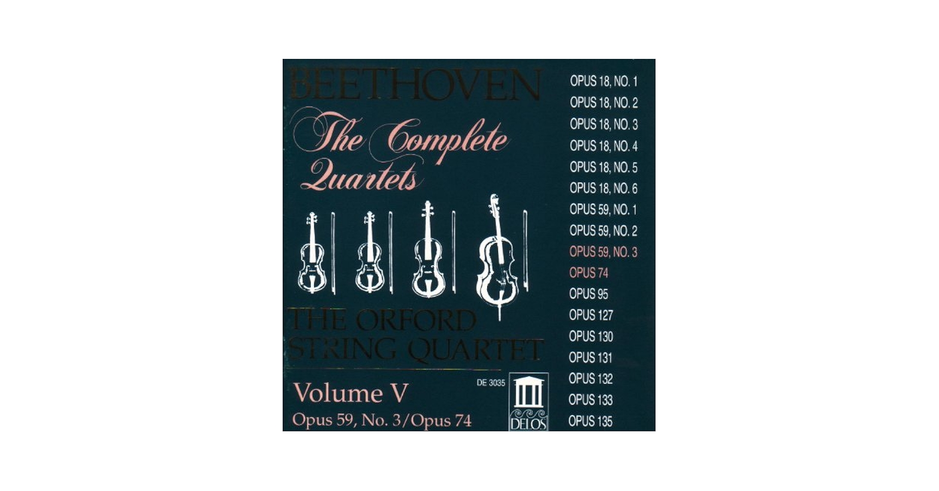 Ludwig van Beethoven, The Orford String Quartet - Beethoven