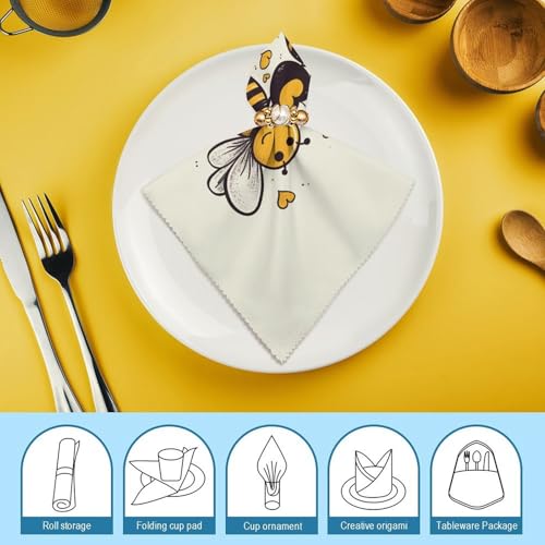 Servilletas de Tela Reutilizables Cuadradas 6 Piezas miniatura 7