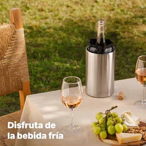 SILBERTHAL Enfriador de botellas de vino - Acero inoxidable - Cubiteras para botellas - Wine cooler - imagen 2
