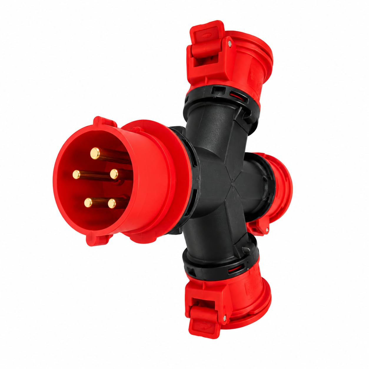 Adaptador Cetac Caravana y Camping - Enchufe Industrial 3 Tomas 3P+N+T 32A IP54 380V SpeedPRO