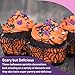 A Witch's Brew - 4 Oz Resealable Bag - Halloween Themed Cake and Cupcake Sprinkles - Features Purple Spiders, Witch's Hats, Purple Sugar Beads, Jimmies and Nonpareils