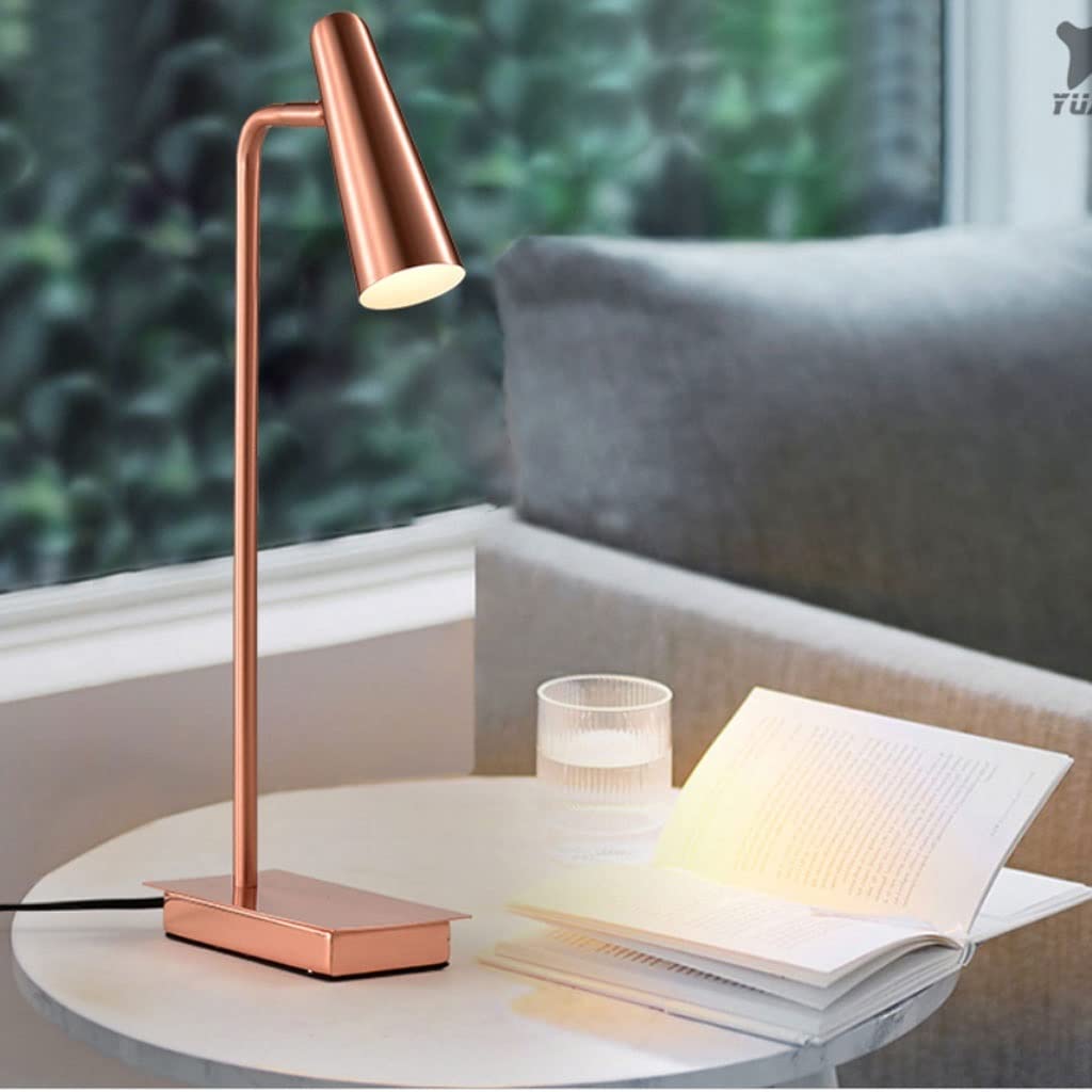 Lampa stołowa Lampa biurkowa Nordic Study Lampka nocna do sypialni Prosta europejska lampa stołowa Lampa stołowa LED(Zwart)