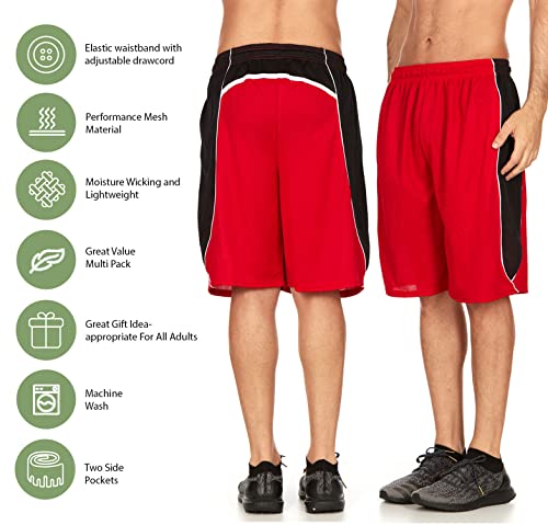 Daresay Mens Athletic Shorts With Pockets - Dry Fit Mens Shorts - Active Workout & Sports Shorts For Men (5 Pack) #TOP1