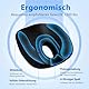 Sitzkissen Orthopädisch, Ergonomisches Hämorrhoiden Sitzkissen mit Loch & U Förmigem Design, Steißbeinkissen Hergestellt aus Hochdichtem Memory Schaum Entlastung des Steißbeins,für Auto Bürostuhl