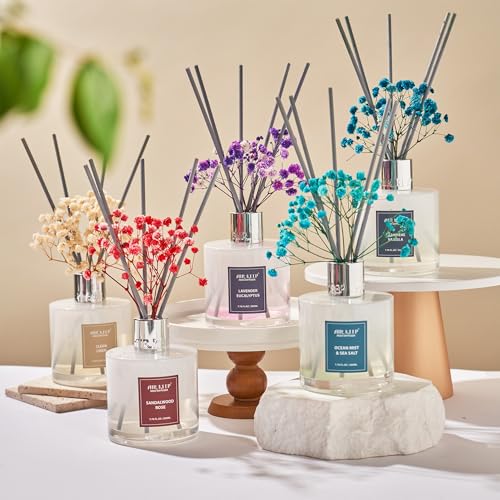 Image of Airkeep Reed Diffuser Set /Clean Linen /6.76 fl oz(200ml) /1 Pack /Home & Office Decor Aromatherapy Diffuser Oil Gift Set