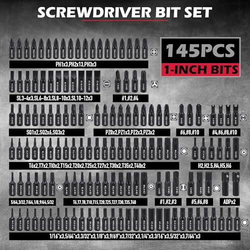 232-Piece Ultimate Screwdriver Bit Set, Cr-V Impact Driver Bit Set Includes Security Bits,Nut Driver, Ratchet Wrench and Bits Holder - Image 3