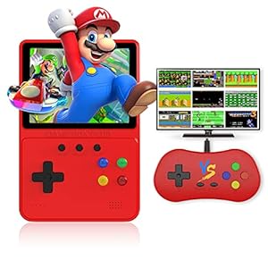 Heiko-Retro-Portable-Handheld-Game-Console-to-Experience-500-Classic-Games-Anytime-Anywhere-35In-Screen-Video-Game-Console-1200mAh-Handheld-Video-Game-Support-for-Connecting-TV-Two-PlayersRed