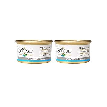 Heads Up For Tails Schesir Wet Cat Food Tuna Natural Style, 85 g (Pack of 2)