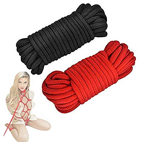 Erlove Cuerda multifunción Cuerda de algodón Trenzado Suave (2 Piezas) Cover