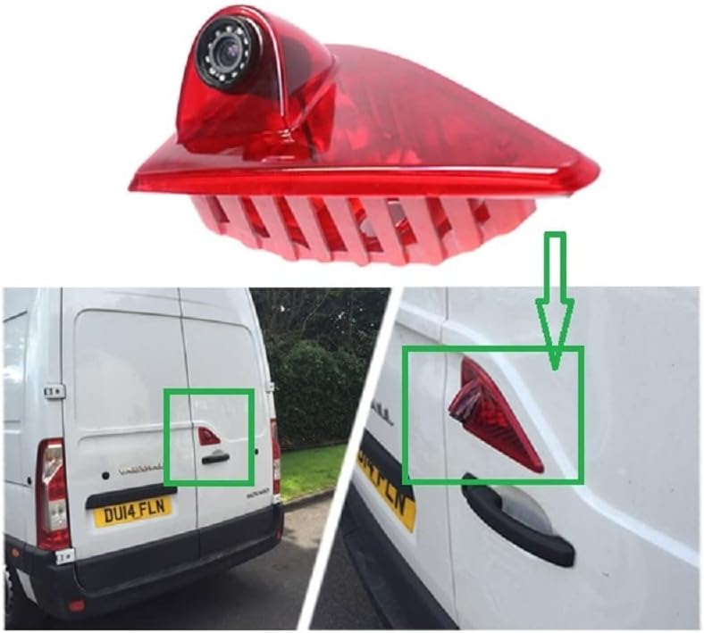 Miniatura 2 de PICCON Car Camera HD 720P 3rd Brake Light Night Vision Camera7 Inch Monitor Compatible with Nissa-n NV400 Renau-lt Master 3 Op-el Movano BStop