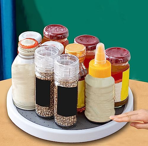 Fineget Large Rotating Lazy Susan Spice Rack Organizer for Cabinet ...