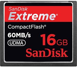 SanDisk 16GB 60MB/s Extreme Compact Flash Card SDCFX-016G-A61 (US Retail Package)