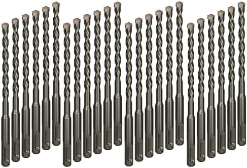 VALYRIANTOOL 24-Pack 3/16 Inch x 6 Inch SDS Plus Rotary Hammer Drill Bits Set, Carbide Tipped for Brick, Masonry, Stone and Concrete (3/16" x 4" x 6")