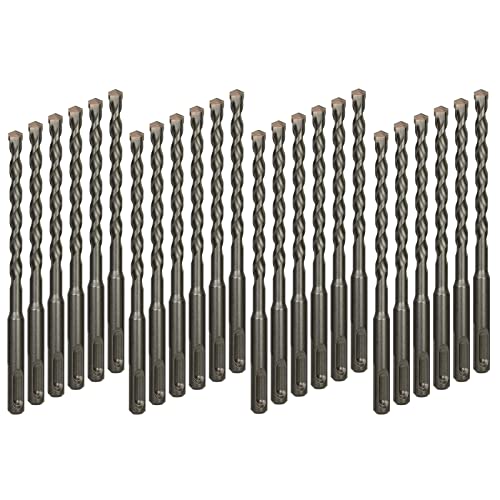 Valyriantool 24-Pack 3/16 Inch X 6 Inch Sds Plus Rotary Hammer Drill Bits Set, Carbide Tipped For Brick, Masonry, Stone And Concrete (3/16" X 4" X 6") #TOP3