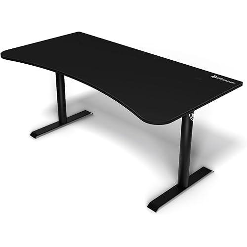Arozzi Arena-NA-Pure-Black Arena Gaming Desk, Pure Black