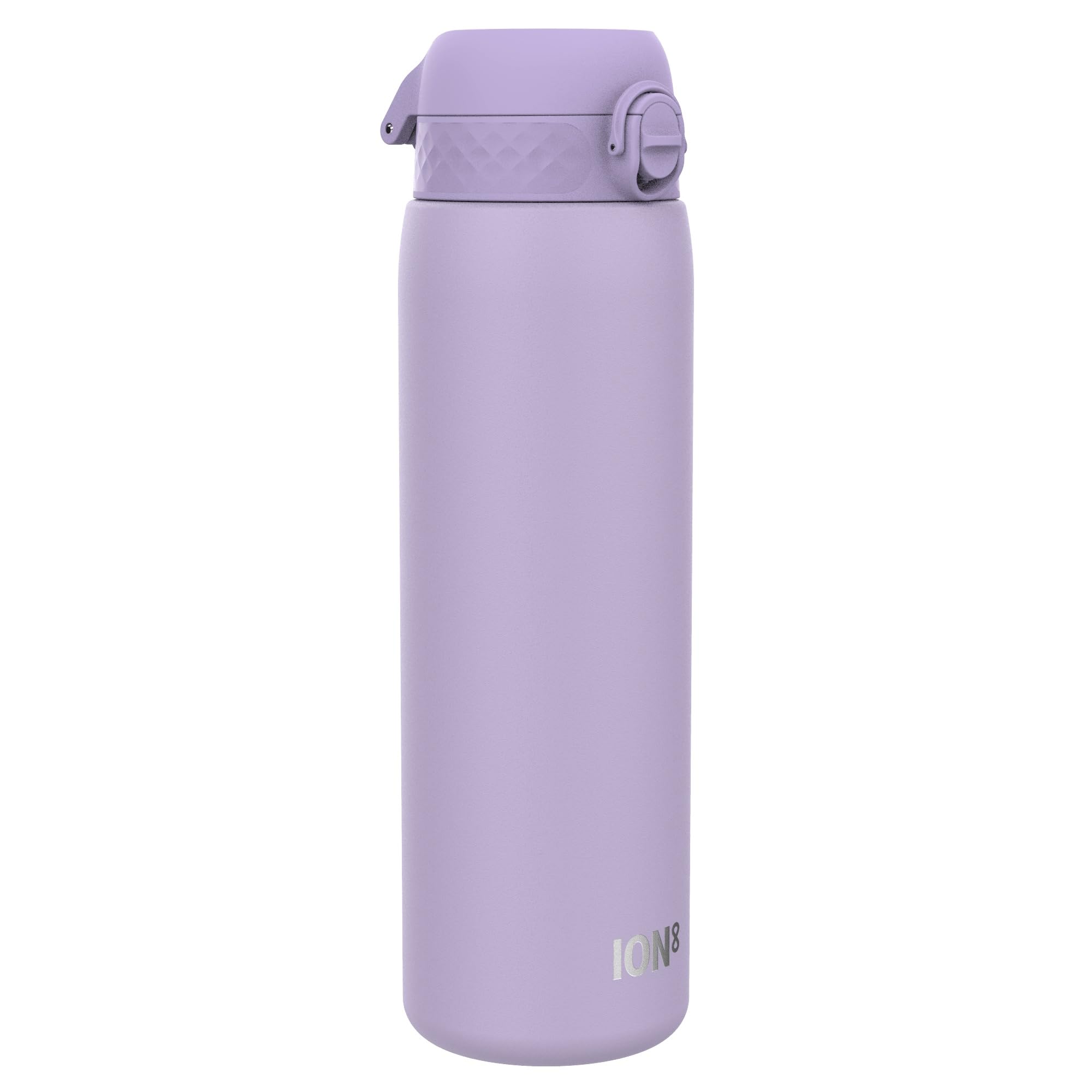 ION8 Lightweight 1 Litre Steel Water Bottle, Non-Insulated, Leak Proof, Easy to Open, Secure Lock, Dishwasher Safe