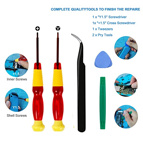 Veanic 2-Pack Replacement Joystick Analog Thumb Stick Repair Kit For Nintendo Switch/Switch Oled Model/Switch Lite Joy-Con Controller thumb #3
