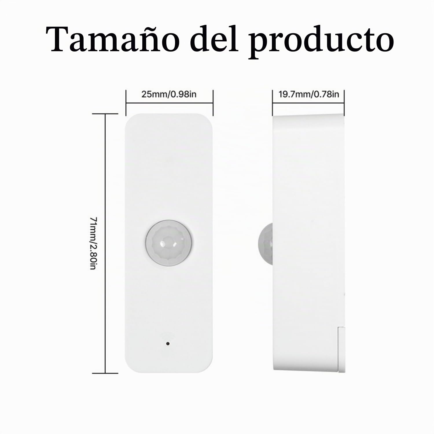 3 Pack Sensor Movimiento Inteligente WiFi 2.4GHz - Activador Automatización Luces Alarmas 105° Cobertura Ahorro Energía Batería AAA Casa Oficina