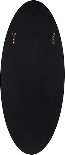 Miniatura 130 de Deco 79 Espejo de pared simplista de madera con marco minimalista fino, 24 x 1 x 24 pulgadas, blanco