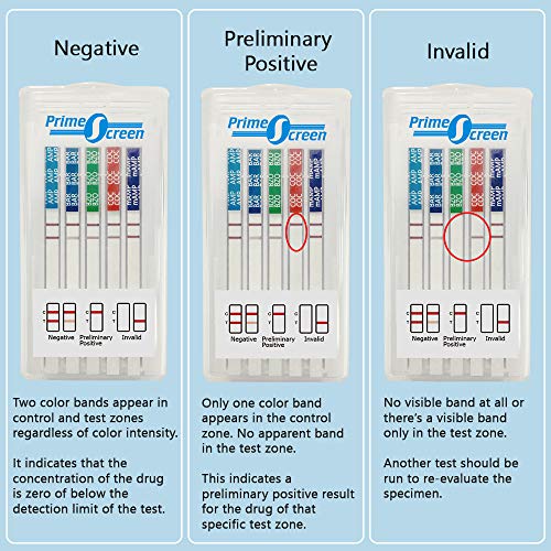 Prime Screen [5 Pack] 6 Panel Oral Saliva Drug Test Kit, Employment And Insurance Testing (Amp, Coc, Met, Opi, Pcp, Thc) - Odoa-166 #TOP5