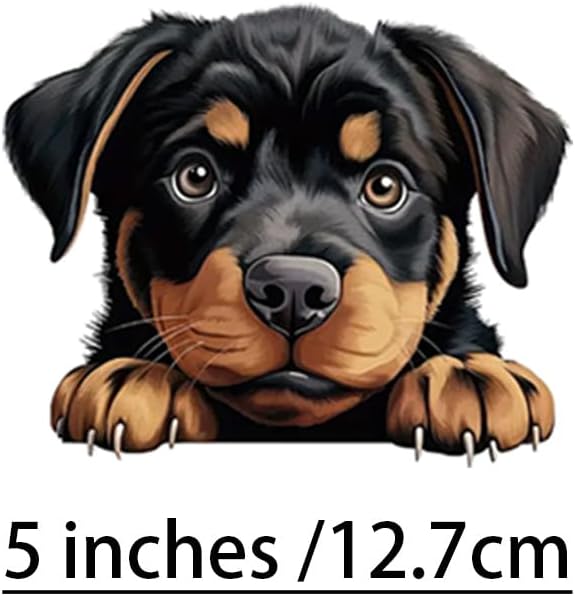 2 pcs Cute Rowena Dog Funny Car Bumper Sticker,6 Inch Vinyl Decal, Waterproof,Die-Cut for Cars,Windows,Laptops - Image 2