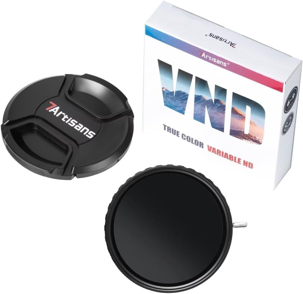 7artisans 82mm True Color VND (6-9 Stops) Variable Neutral Density Filter,Adjustable ND Filter Water Repellent and Scratch Resistant for Camera Lens