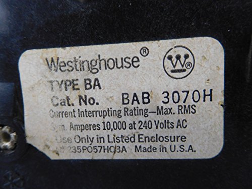 Eaton Bab3070H Bolt-On Mount Type Bab Industrial Miniature Circuit Breaker 3-Pole 70 Amp 240 Volt Ac Quicklag #TOP2