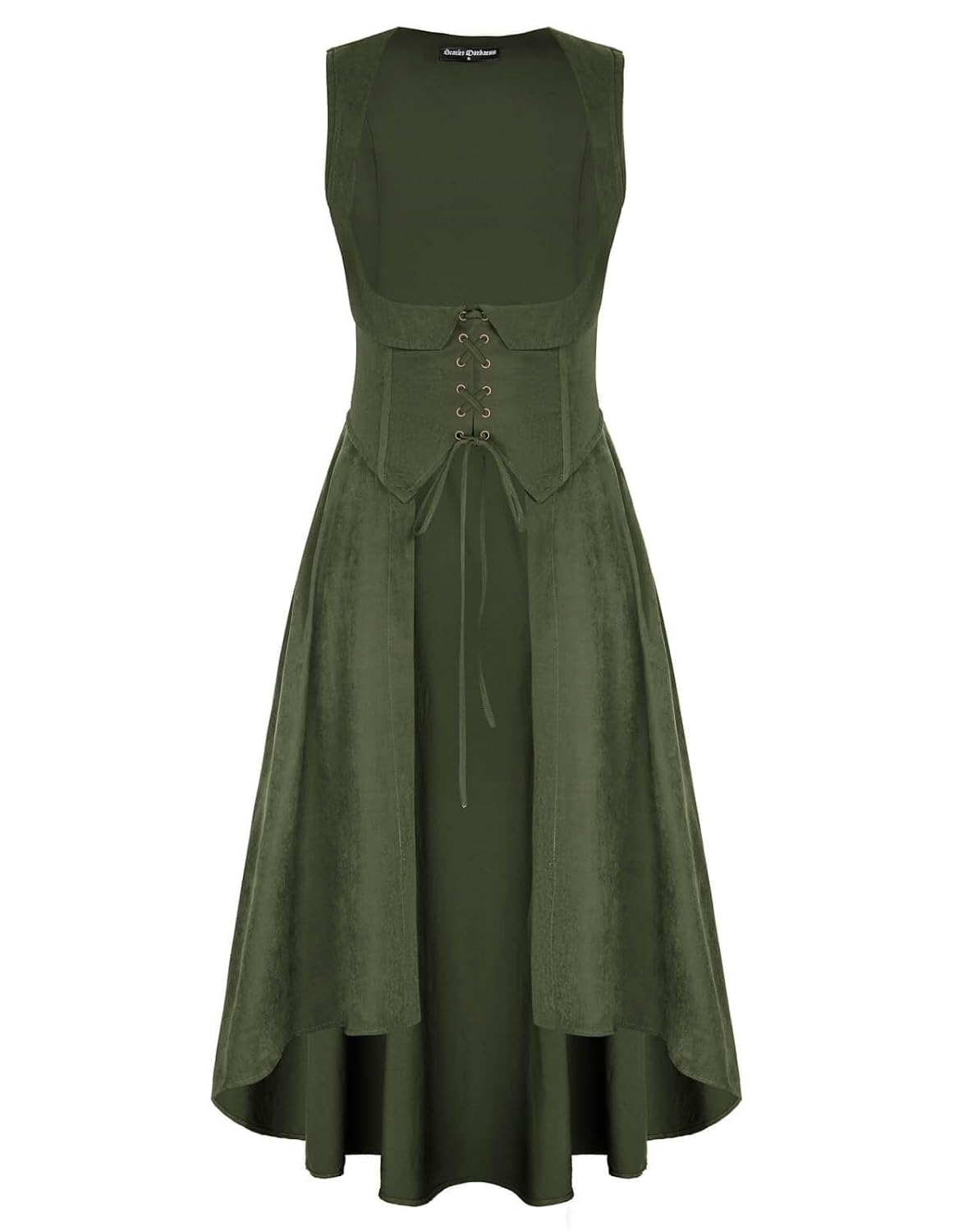 SCARLRT DARKNESS Women Renaissance Costume Underbust Pirate Peasant High Low Dress with Pockets - Review, Price and Buying Guide