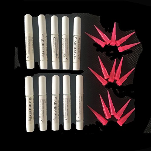 Brostown Pet 10 Adhesive Glues & 15 Applicator Tips For Cat Or Dog Nail Caps #TOP2
