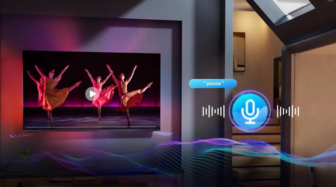 Hisense 55 Inch QLED 4K Smart TV, 144Hz VRR, AI Picture, Dolby... - view 3