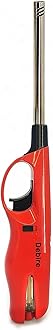 - Steel Plastic Gas Lighter for Kitchen Stove/Candles, Flame Adjustable, Refillable, Safe & Secured (Magical Red) (Pack of 1)