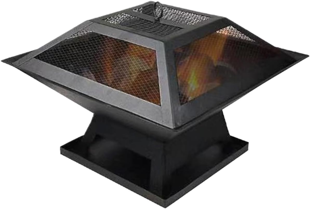 BBQ Grill Barbeque Grill Outdoor Barbecue Grill Charcoal Grill Portable Folding Desk Tabletop Grill for Picnic Barbeque Grill for Camping (Black 46.5 * 46.5 * 37cm)