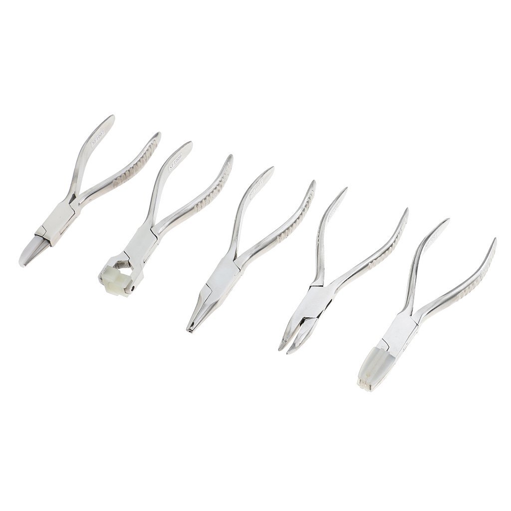 Pinzas para gafas, con estuche organizador, 5 unidades