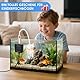 GuKKK Aquarium Luftpumpe, Nano Silent Mini Sauerstoffpumpe mit Rückschlagventil, Sauerstoffpumpe Aquarium <33dB 1.5W Leistungsstark Sauerstoffpumpe mit Luftstein, für Fischbecken und Die Nanoaquarien