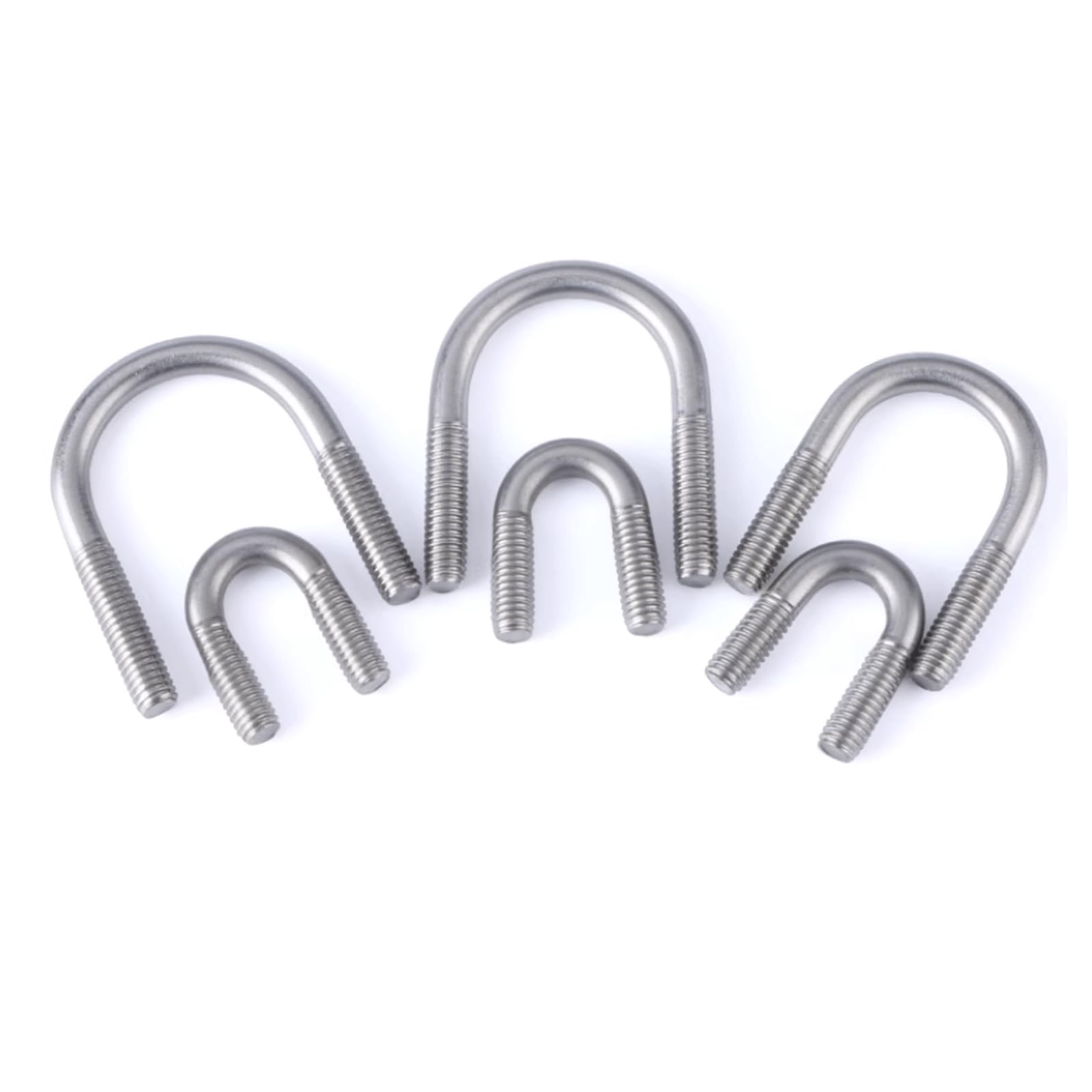 Boulons en U Collier de serrage en U avec boulon en U, filetage M6 M8, vis en U rondes, Clip de fixation pour bateau de Ski, 8 pièces