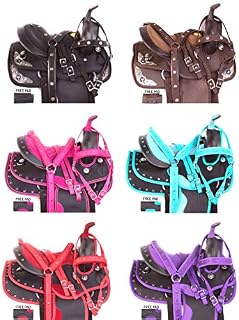 Acerugs 10” 12” 13” Purple RED Pink Blue Silver Crystal Western Horse Pony