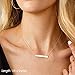 Turandoss Layered Necklaces for Women Choker Bar Hammered Disc Necklace Womens Layering Necklaces for Women