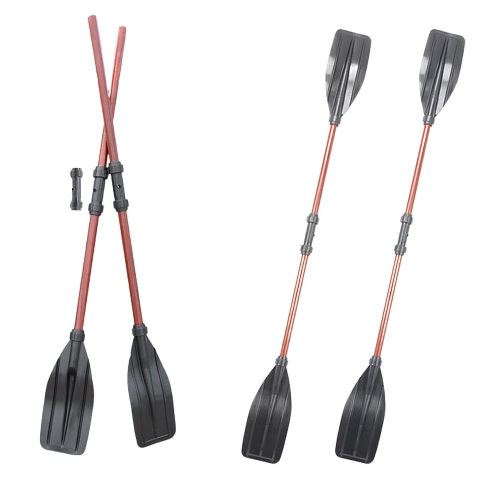 2 Pack Aluminium Alloy Boat Paddles, Detachable Kayak Oars