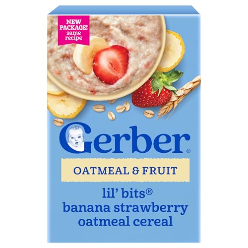 GERBER CEREAL FOR BABY GRAIN AND GROW Toddler Oatmeal Banana