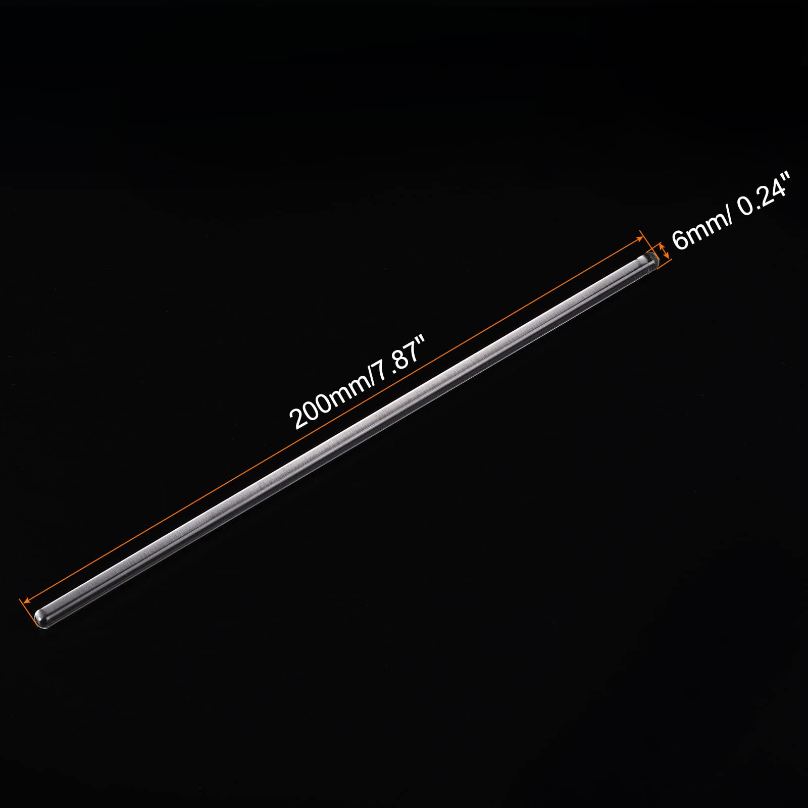 MECCANIXITY Borosilicate Glass Stick 7.87" Length 6mm Dia Stir Rod Mixing Tools with Both Ends Round for Lab Kitchen Science 3Pcs — Amazon image 2