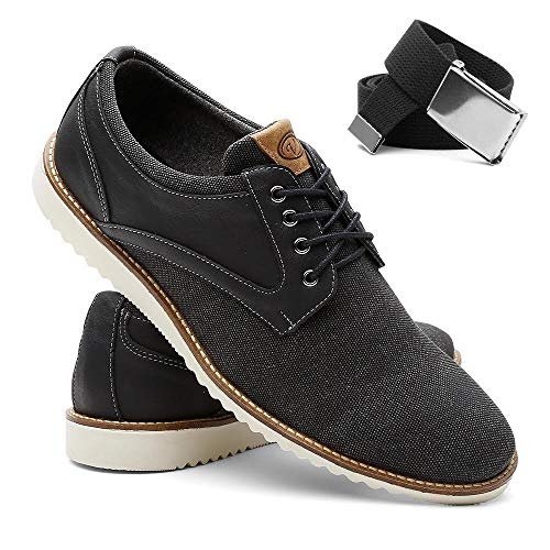 Sapatenis Casual Oxford Venetto Confort Anatomico + Cinto Preto 41