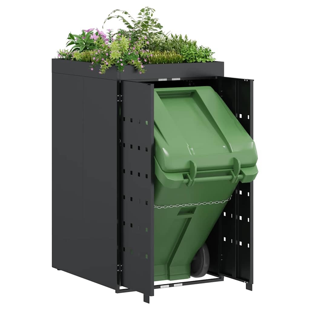 Almacenamiento para Contenedor Rueda con Techo para Plantas para Contenedor de 240L,Accesorios para contenedores de residuos,Soportes para contenedores de residuos,28.2kg-42018677