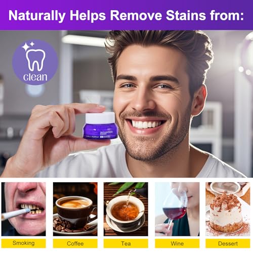 Image of Enamel-Safe Teeth Whitening Powder - Gentle on Teeth - No Sensitivity Formula - Removes Stains - 15g Breath Freshening Whitening Powder