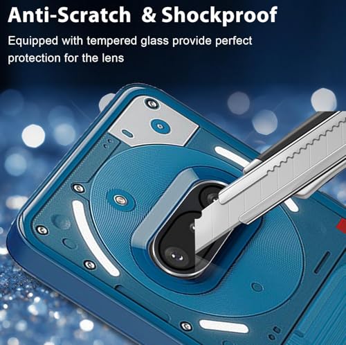 Image of Xmon Back Camera Lens Protector for Nothing Phone 3A (1 Pack) Premium Camera Glass Protector Guard, Anti-Scratch, Ultra-Clear, Easy Installation